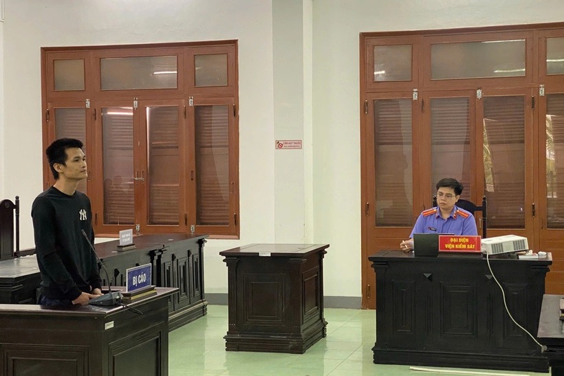 Bị cáo Trần Triệu Quí tại phiên tòa. (Ảnh: Dân trí)