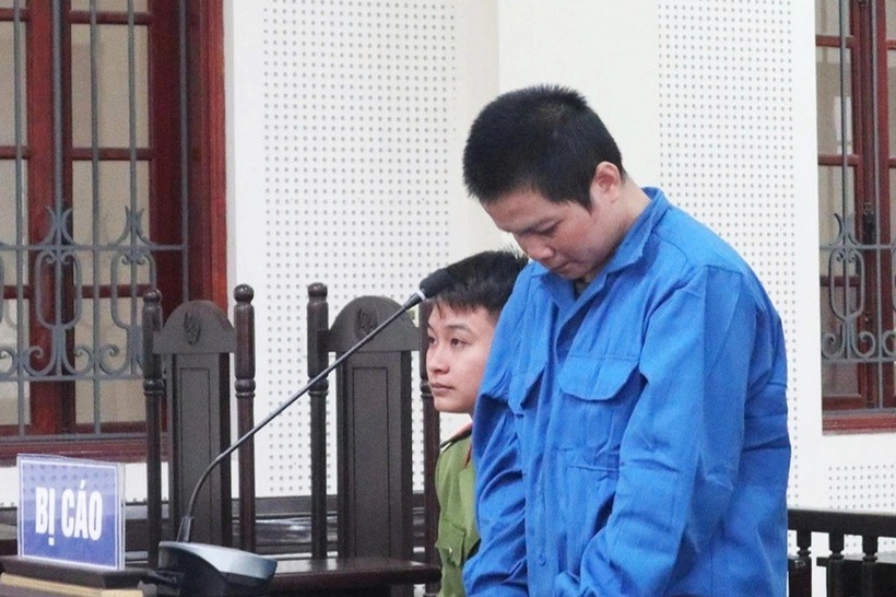 Bị cáo Lô Kim Trọng tại phiên tòa xét xử. Ảnh: Dân trí