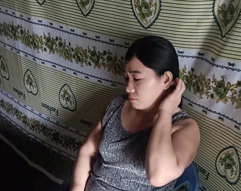Hà Thị Tươi thời điểm bị bắt giữ. (Ảnh: Công an tỉnh Lâm Đồng)