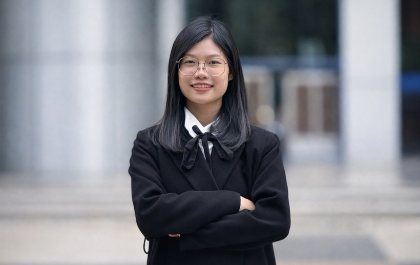 Lê Thị Mai Trang là sinh viên năm thứ tư của Đại học Kinh tế Quốc dân. (Ảnh: NVCC/ Vnxpress).