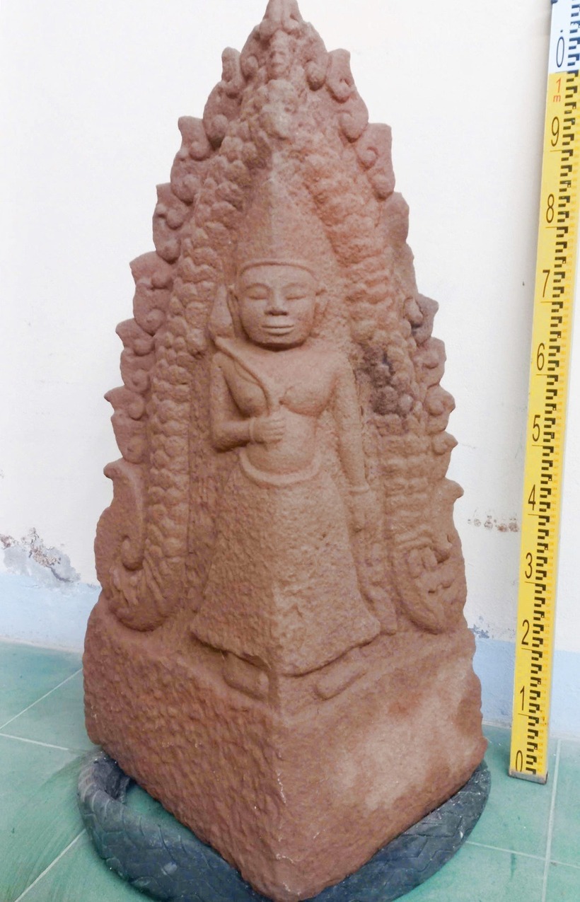 Phù điêu vị thần trong Hindu giáo của Champa (Ảnh: Dân Trí).