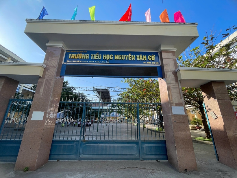 Trường tiểu học Nguyễn Văn Cừ nơi xảy ra sự việc. (Ảnh: Thanh Niên).
