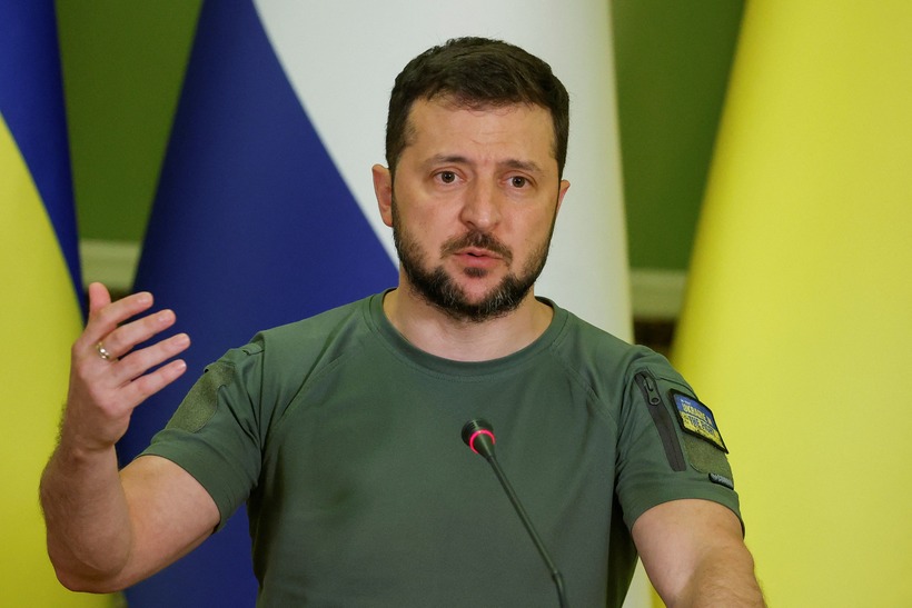Tổng thống Ukraine Volodymyr Zelensky. Ảnh:Reuters
