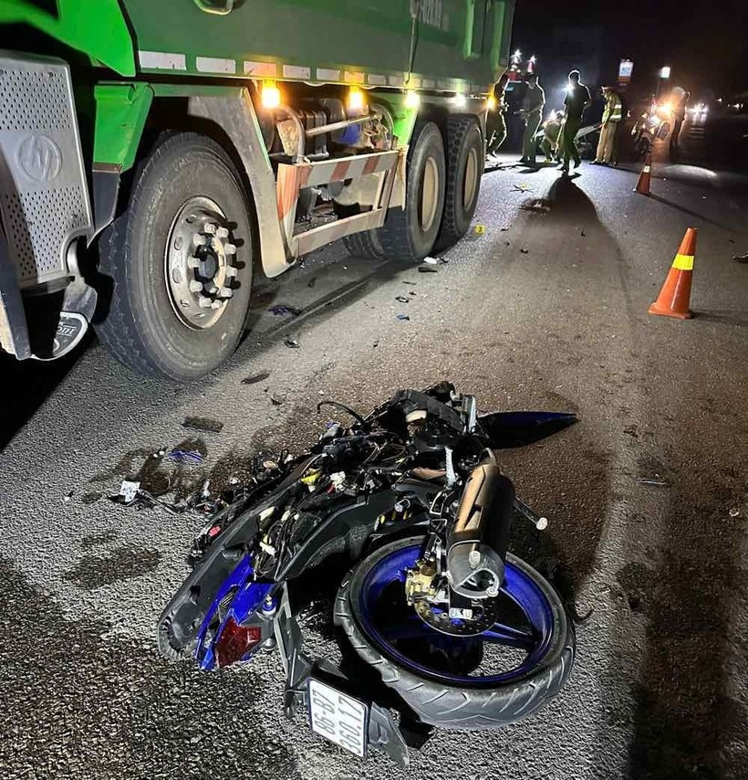 Hiện trường vụ tai nạn. Ảnh: Báo Lao động.