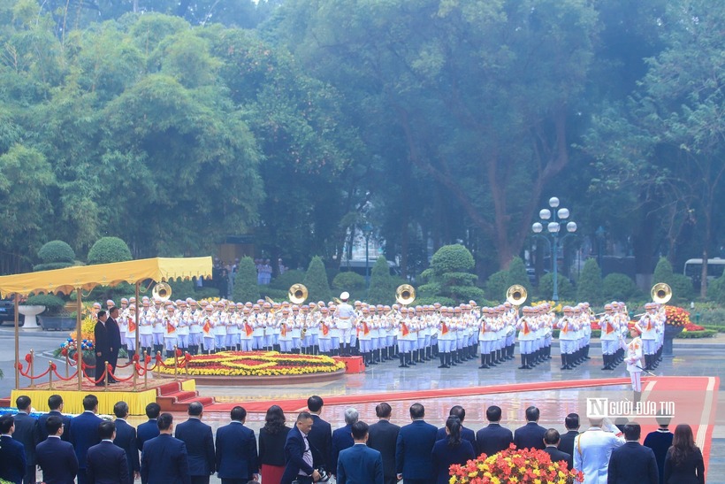 Tổng Bí thư Tô Lâm chủ trì lễ đón trọng thể Tổng Bí thư, Chủ tịch nước Lào - 8