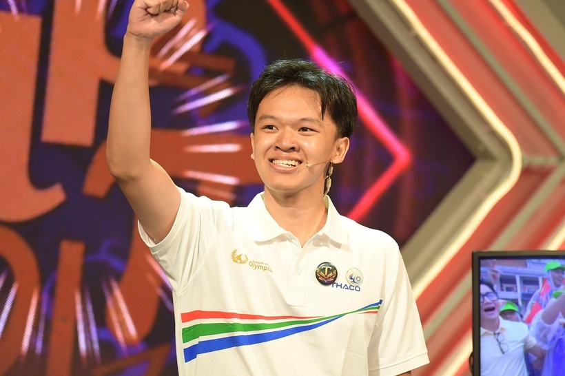 Đoàn Thanh Tùng tại trận Chung kết Đường lên đỉnh Olympia 25. Ảnh: Tiền phong