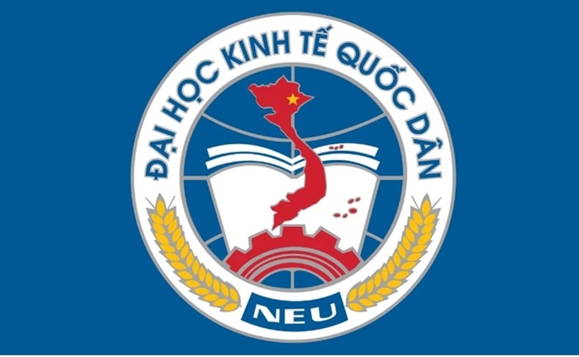 Bộ nhận diện thương hiệu mới của Đại học Kinh tế Quốc dân. (Ảnh: Người Lao Động).