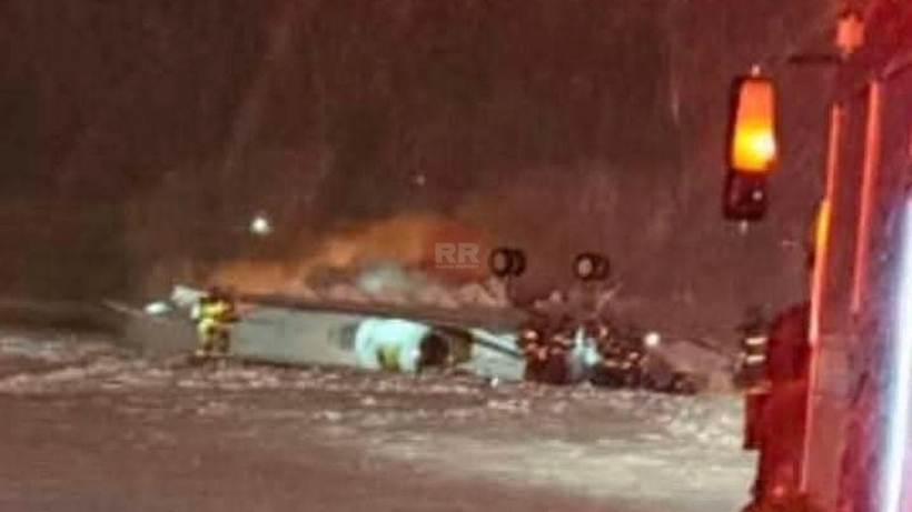 Hiện trường vụ tai nạn. Ảnh: Channel2now