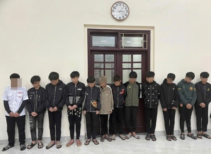 Các đối tượng liên quan đến vụ án tại Cơ quan Cảnh sát điều tra Công an tỉnh Quảng Trị. Ảnh: Người lao động