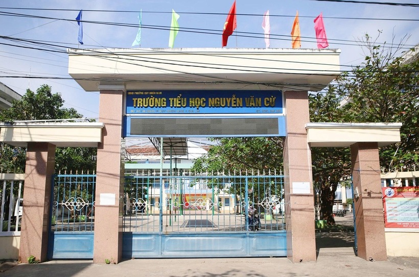 Trường Tiểu học Nguyễn Văn Cừ (phường Quy Nhơn Nam, tỉnh Gia Lai), nơi cô N. giảng dạy. Ảnh: Dân trí