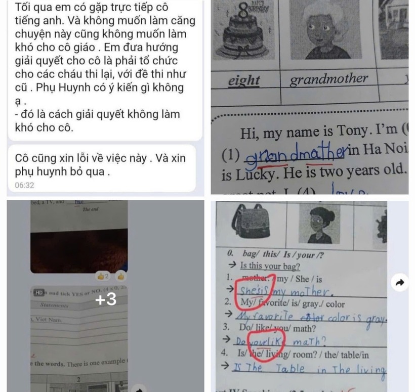 Sự việc giáo viên bị tố sửa bài thi học sinh lan truyền trên mạng xã hội. Ảnh: Tiền phong