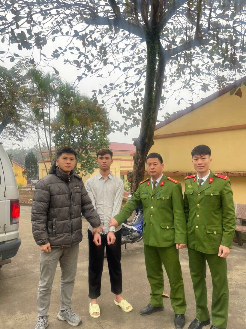 Đối tượng Mông Ngọc Văn ra đầu thú sau 2 năm lẩn trốn. Ảnh: Công an tỉnh Thái Nguyên.