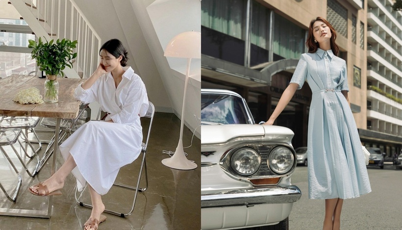 Vào những ngày chẳng có gì để mặc, bạn sẽ thấy váy sơ mi thực sự là phát kiến tuyệt vời.