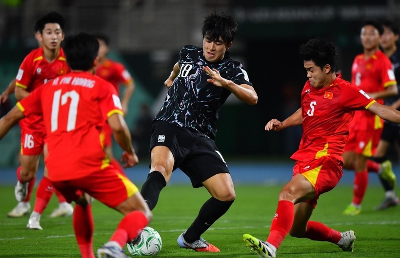 U23 Việt Nam giành chiến thắng trước U23 Hàn Quốc. Ảnh: AFC