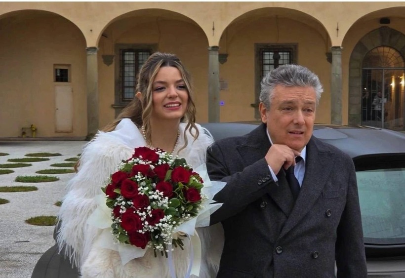 Minea Pagni (23 tuổi, Italia) và Massimo (63 tuổi). Ảnh: Mirror.