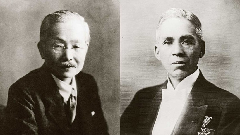 Giáo sư Kikunae Ikeda (trái) và doanh nhân Saburosuke Suzuki (phải) đã đưa đến sự ra đời của thương hiệu bột ngọt AJI-NO-MOTO® năm 1909.