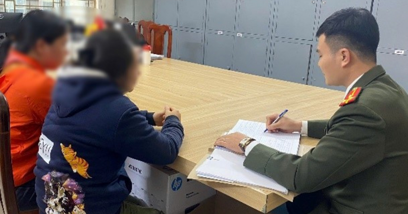 Cơ quan Công an làm việc với trường hợp vi phạm
