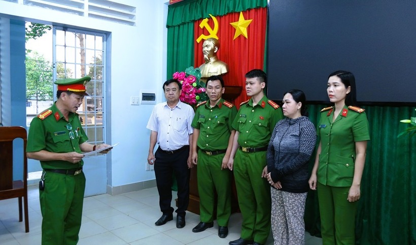 Đối tượng Lê Thị Bích Phượng. (Ảnh: Công an tỉnh Đồng Nai)