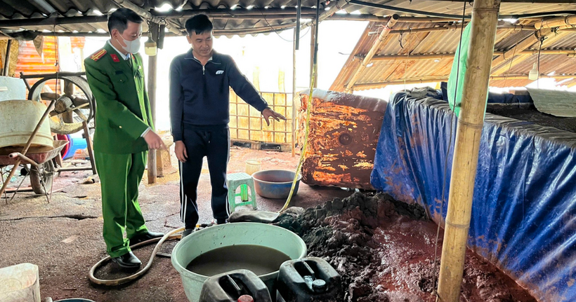 Hiện trường vụ việc.