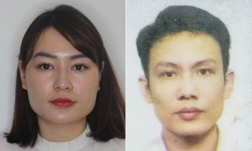 Hai đối tượng Bùi Thị Bích Liên và Vũ Văn Thịnh. (Ảnh: Công an TP.Hà Nội).