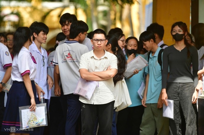 Thí sinh thi tốt nghiệp THPT 2025 tại TP.HCM. Ảnh: VnExpress