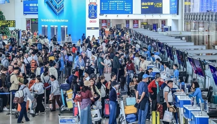 Các đường bay từ TPHCM đi miền Trung, miền Bắc trước và sau Tết Nguyên đán 2026 đang dần kín chỗ. (Ảnh: NIA).