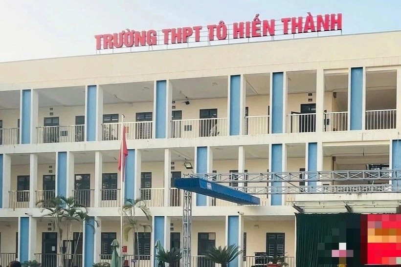 Trường THPT Tô Hiến Thành. Ảnh: Dân trí