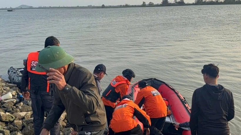 Khu vực Sông Lam phát hiện thi thể em U.N. (Ảnh: Pháp luật TP.HCM)