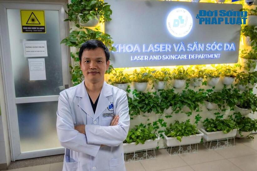 TS.BS Vũ Huy Lượng, Trưởng khoa Laser và Săn sóc da, Bệnh viện Da liễu Trung ương