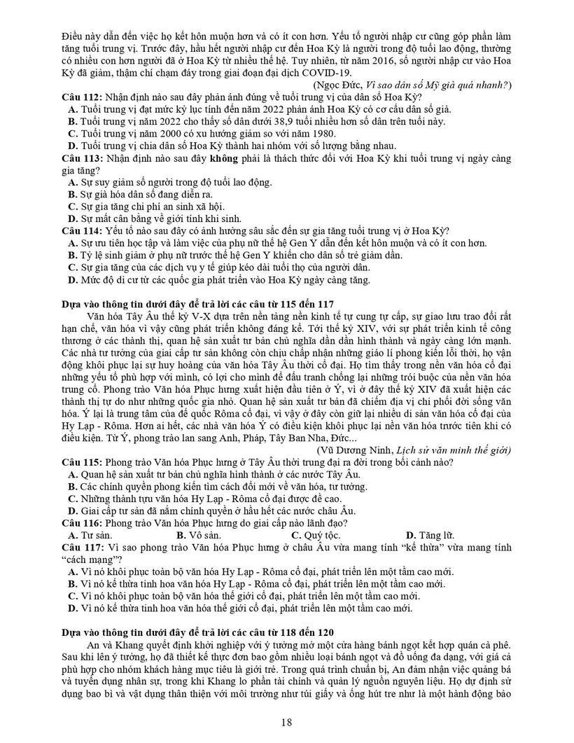 Đại học Quốc gia TP.HCM công bố đề thi mẫu bài thi đánh giá năng lực 2026 - 16