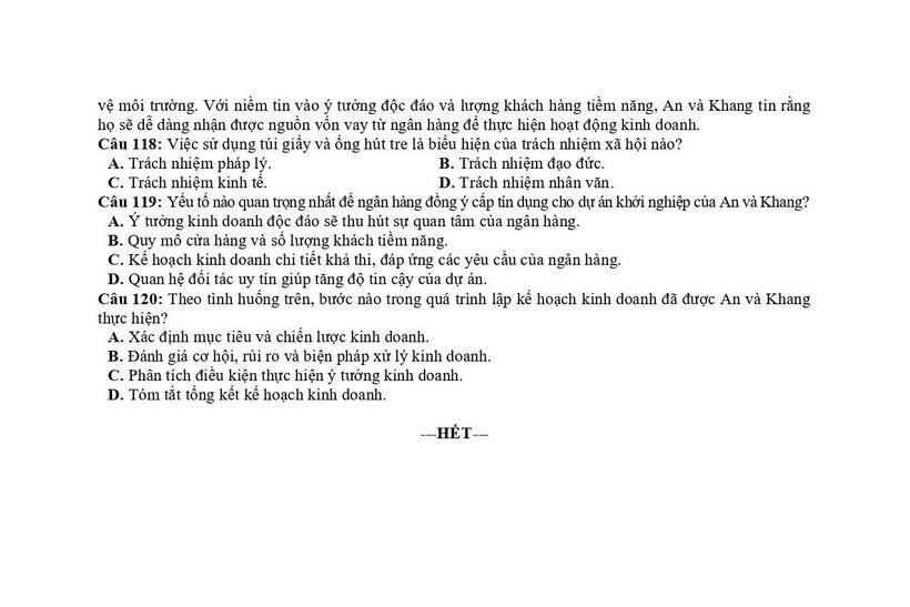 Đại học Quốc gia TP.HCM công bố đề thi mẫu bài thi đánh giá năng lực 2026 - 17