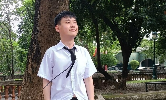 Quang Anh hồi phục và trở lại trường học sau ghép tim. Ảnh: VTC News