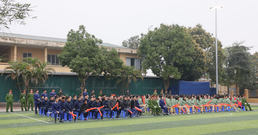 Các học viên tại Cơ sở cai nghiện số 1 TP Hà Nội.