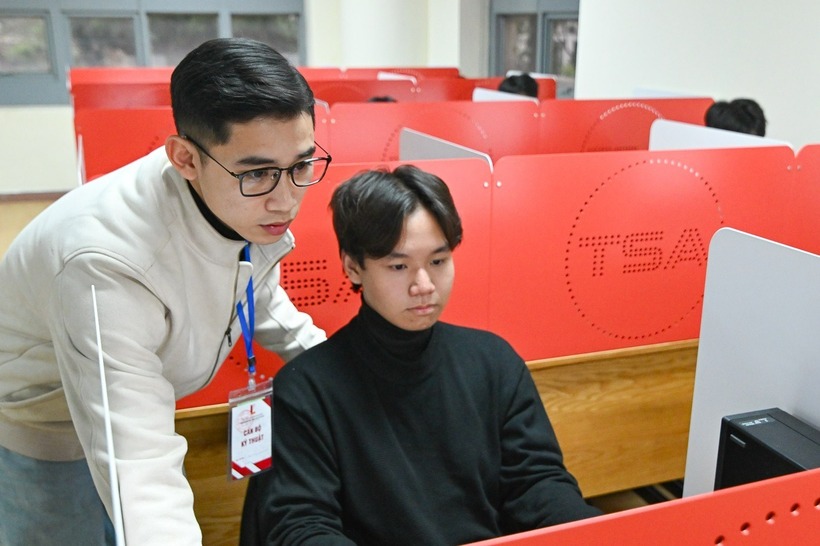 Kỳ thi đánh giá tư duy của Đại học Bách khoa Hà Nội. Ảnh: Hust.