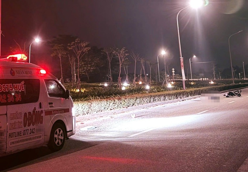 Hiện trường vụ tai nạn. Ảnh: Vietnamnet.