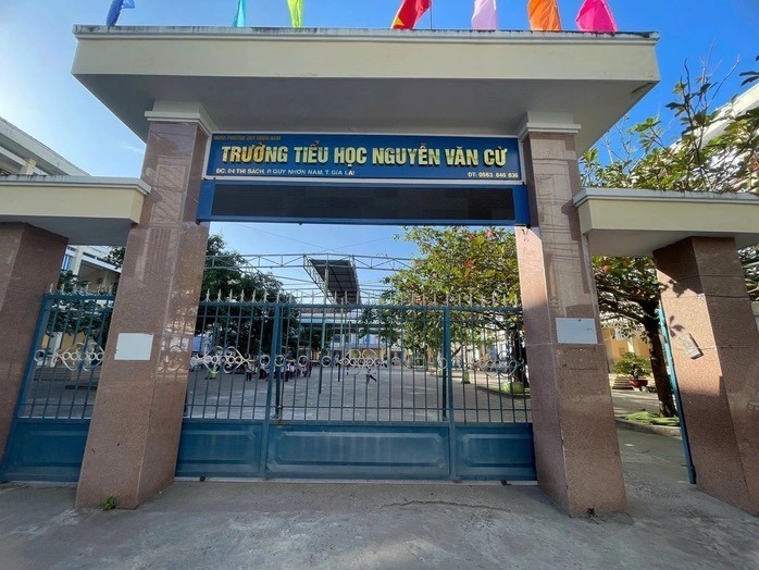 Trường Tiểu học Nguyễn Văn Cừ, nơi xảy ra vụ việc. (Ảnh: Người lao động)