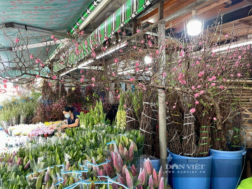 Chủ cửa hàng hoa tươi Nữ Huyền tại chợ hoa Hồ Thị Kỷ cho biết đào huyền, tức cành đào dáng huyền đang được nhiều gia đình, cửa hàng, công ty ưa chuộng vì dáng đẹp. “Giá đào huyền từ 1,2 triệu đến 2 triệu đồng. Đào năm nay khá đẹp, có thể chơi được lâu, nhất là với hàng quán và văn phòng công ty”, chị nói.