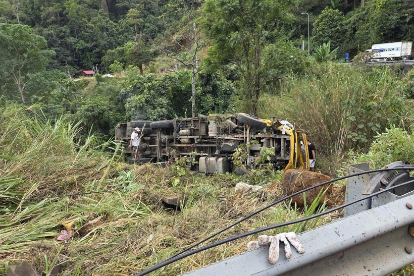 Hiện trường vụ tai nạn. Ảnh: Vietnamnet.