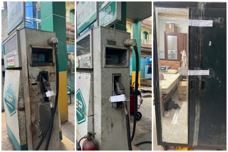 Phòng Cảnh sát kinh tế Công an TP.HCM vừa triệt phá đường dây sản xuất xăng RON 95 giả với thủ đoạn trộn xăng thật với dung môi và phẩm màu. Ảnh: Báo Lâm Đồng.