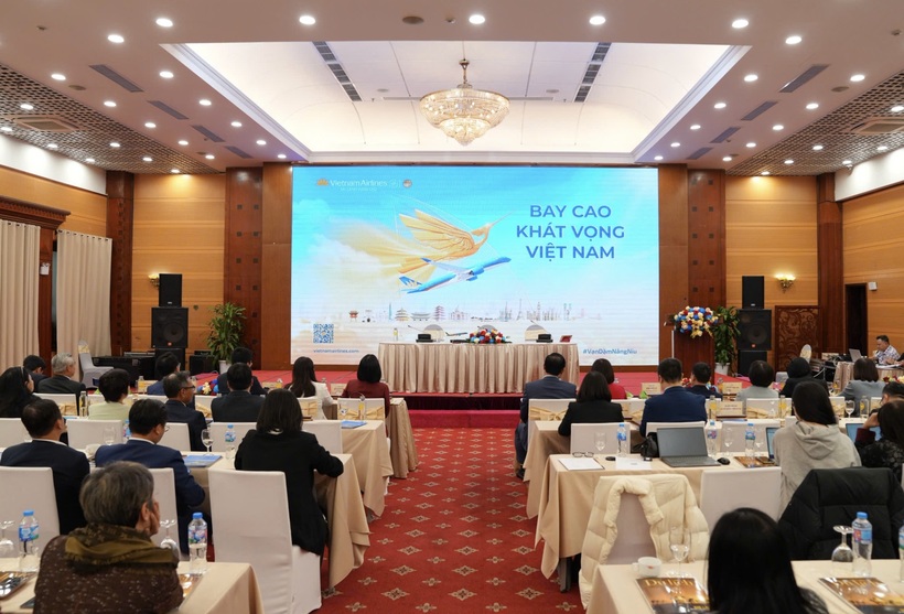 Vietnam Airlines phối hợp cùng Cục Du lịch Quốc gia Việt Nam chính thức tổ chức Lễ ra mắt chuỗi hoạt động sự kiện với chủ đề “Bay cao khát vọng Việt Nam”