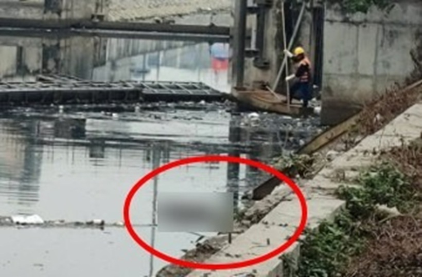 Khu vực phát hiện thi thể nam giới. Ảnh: Lao động