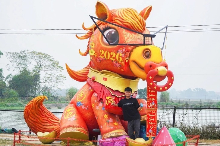 Linh vật "Ngựa Vui Vẻ" của anh Bùi Văn Quân. Ảnh: Báo Tuổi trẻ.