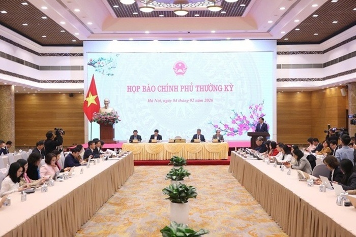 Quang cảnh họp báo.