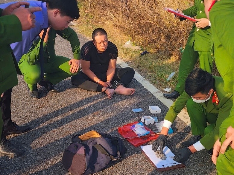 Đối tượng Nguyễn Viết Hùng bị bắt. Ảnh: Công an Quảng Ninh