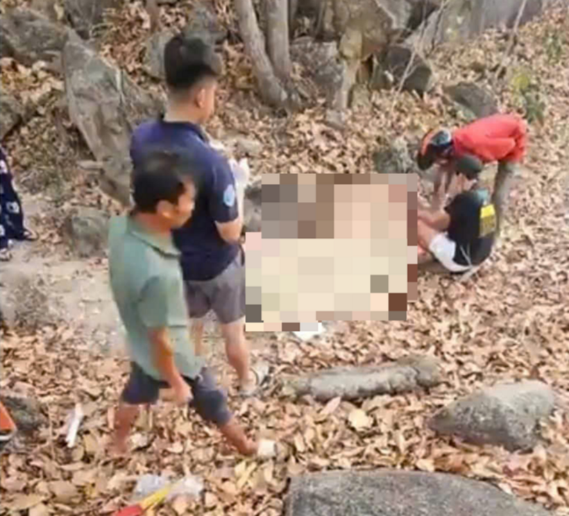 Hiện trường nơi phát hiện thi thể nạn nhân. (Ảnh: VietnamNet)