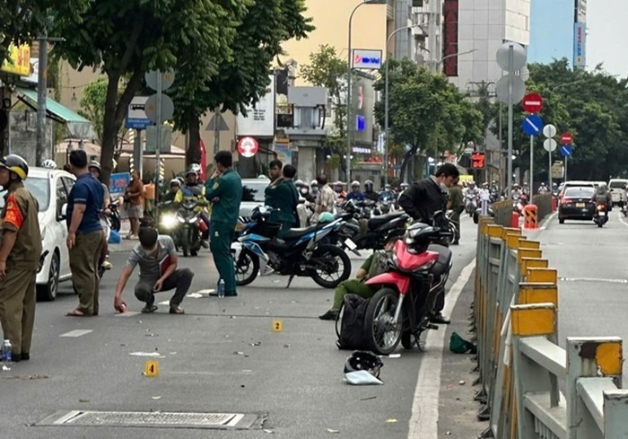 Hiện trường vụ tai nạn. Ảnh: Báo Người lao động.