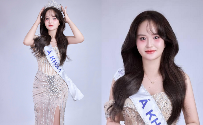 Bùi Thị Phương Linh từng đoạt giải Á khôi một cuộc thi sắc đẹp năm 2025. (Ảnh: Giải trí văn hóa)