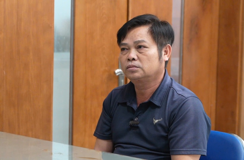 Bị can Nguyễn Hồng Hải tại cơ quan điều tra. Ảnh: Tuổi Trẻ.