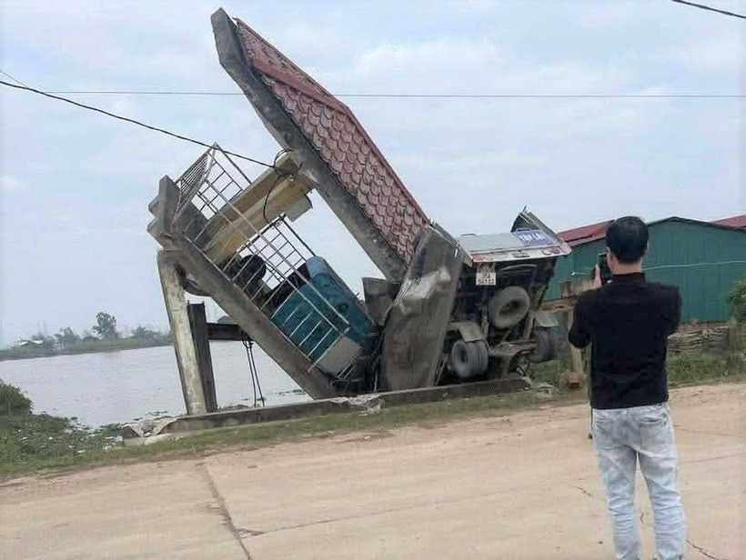 Hiện trường vụ tai nạn. Ảnh: Dân trí