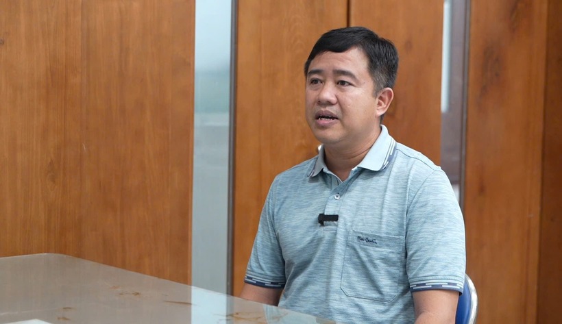 Bị can Nguyễn Hồng Hải tại cơ quan điều tra. Ảnh: Vnexpress.